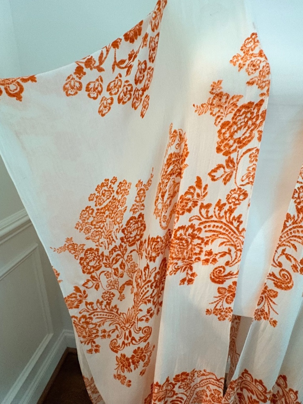 Kimono Floral Beach Coverup Large Print One Size Damask Resort - Picture 5 of 13